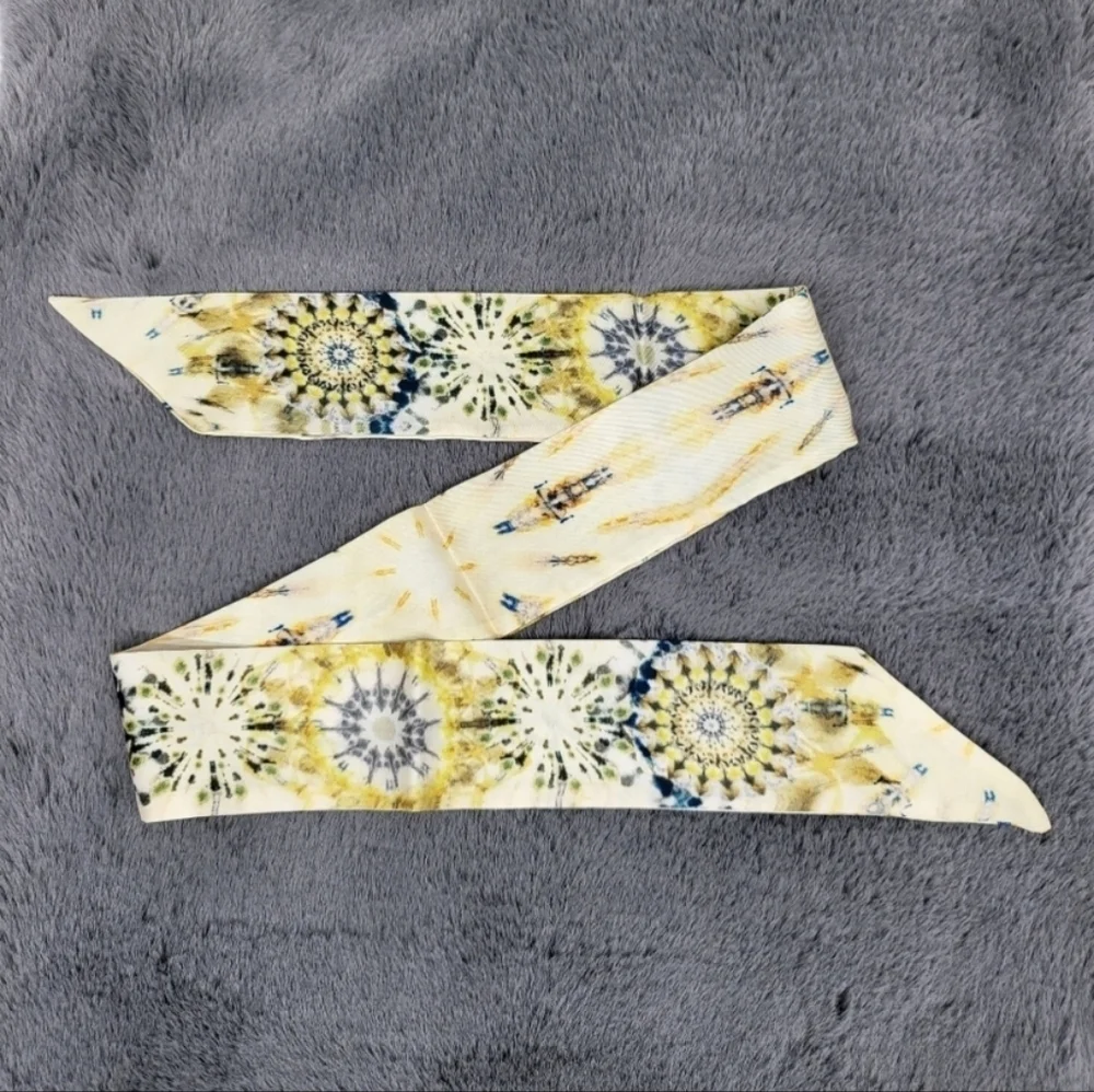 New Kaleidoscope Silk Skinny Scarf Twilly